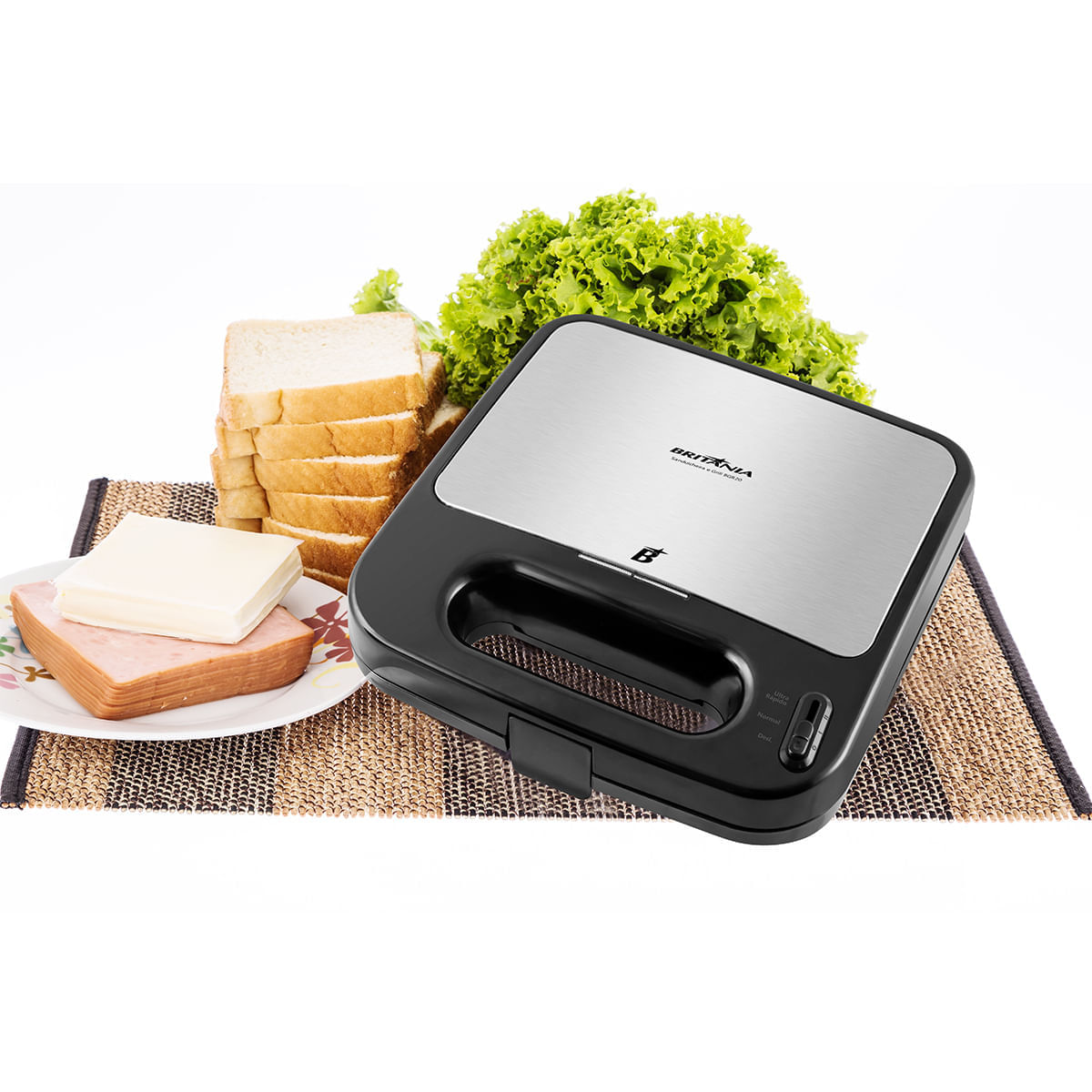 Sanduicheira e Grill Britânia BGR20 Chapas Antiaderentes 1500W 127V