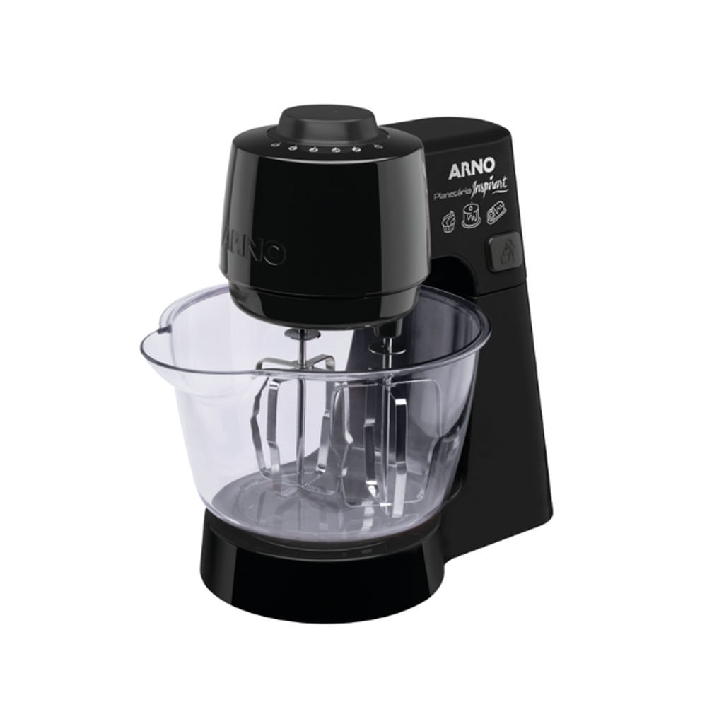Batedeira Arno Planetária Compacta Inspirart 500W Preta KM31 127V