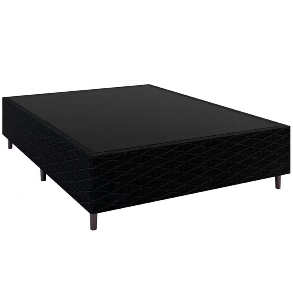 Base Box para Colchão de Casal Umaflex New Italia Black 38x138x188cm Preto