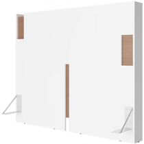 Cabeceira para Cama Box Casal e Queen Bartira Diplomata com Revestimento em Finish Foil