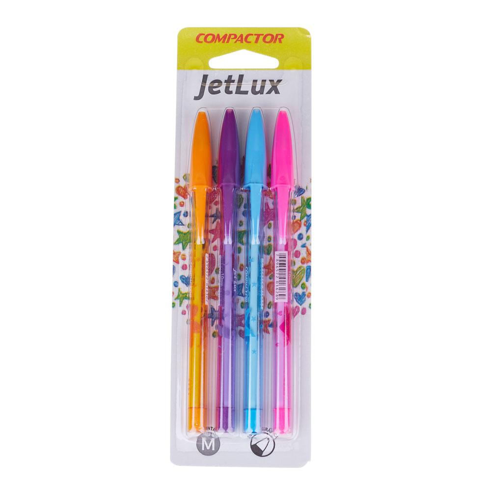 Caneta Esferográfica JetLux com 4 Compactor