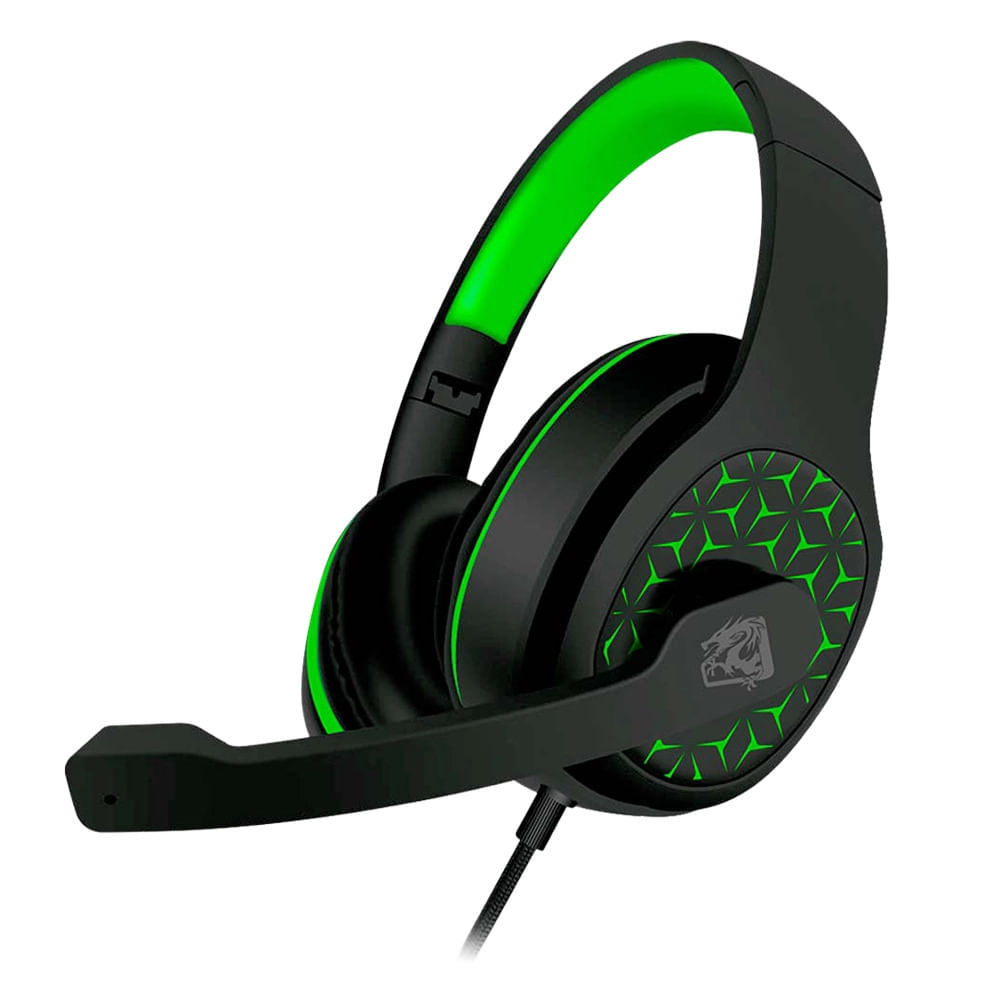 Headset Gamer ELG Emperor HGE01 com Microfone P3 + P2 Verde