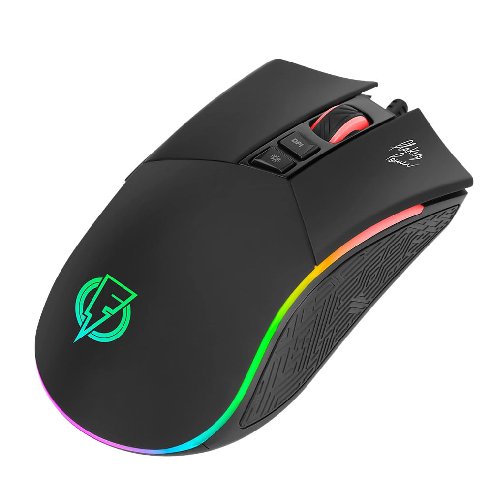 Mouse Gamer Elg Flakes Power EPIC 4800DPI Preto