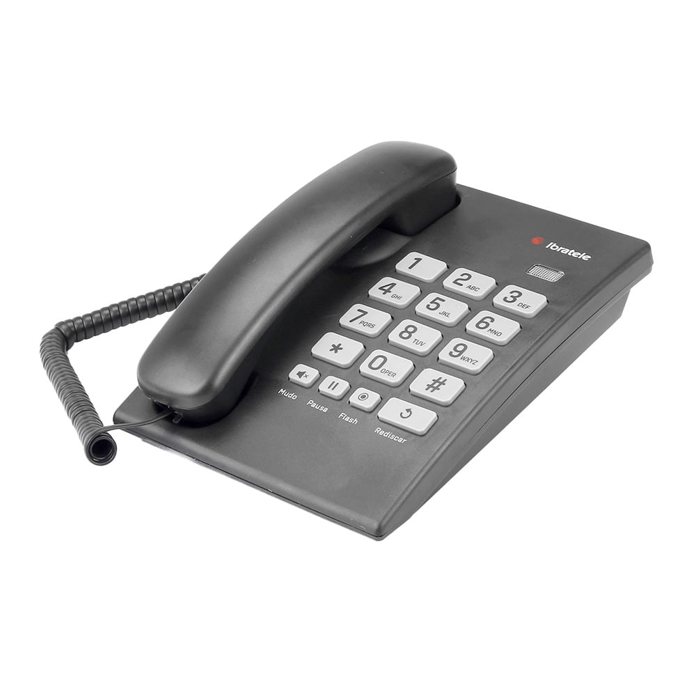 Telefone de Mesa Ibratele 04566 Preto