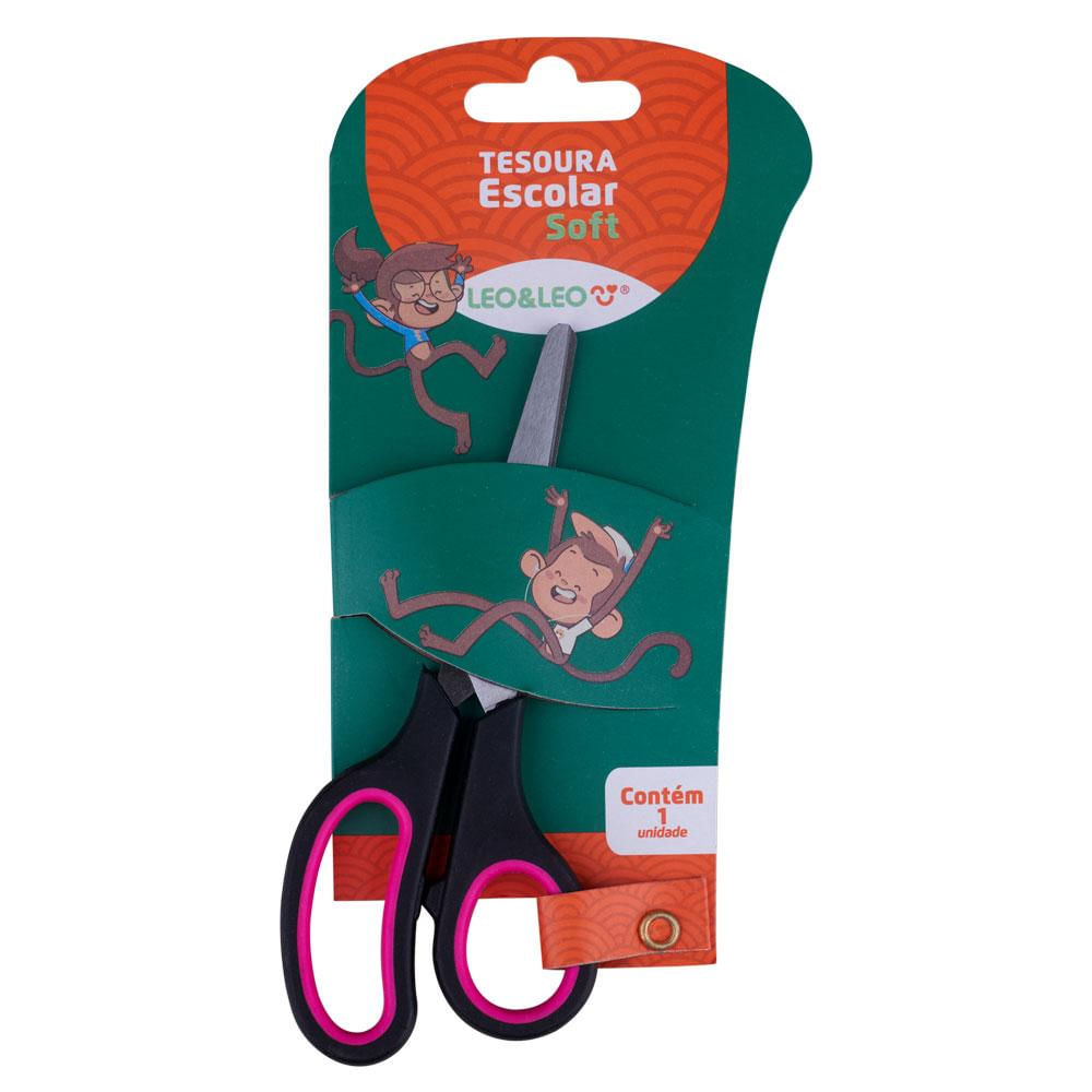 Tesoura Escolar 14cm Leonora