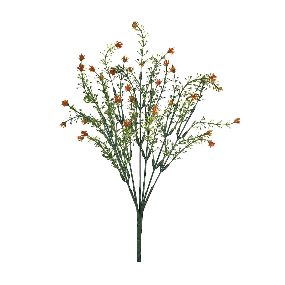 Buquê Mini Flores Grillo X5 Laranja 35x12cm