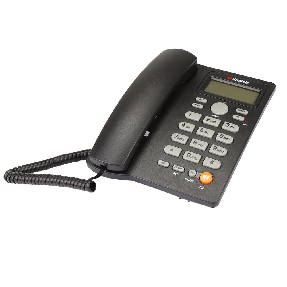 Telefone de Mesa Ibratele CaptaSTA ID Preto