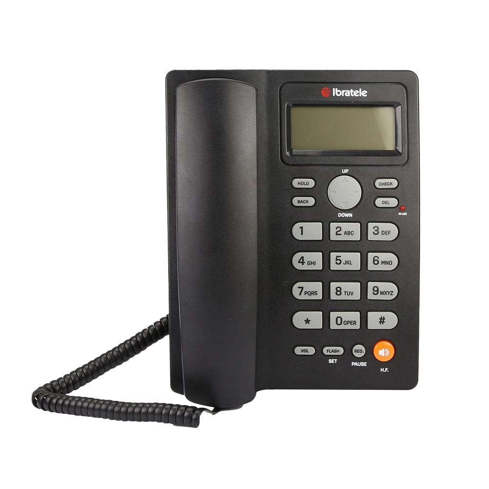 Telefone de Mesa Ibratele CaptaSTA ID Preto