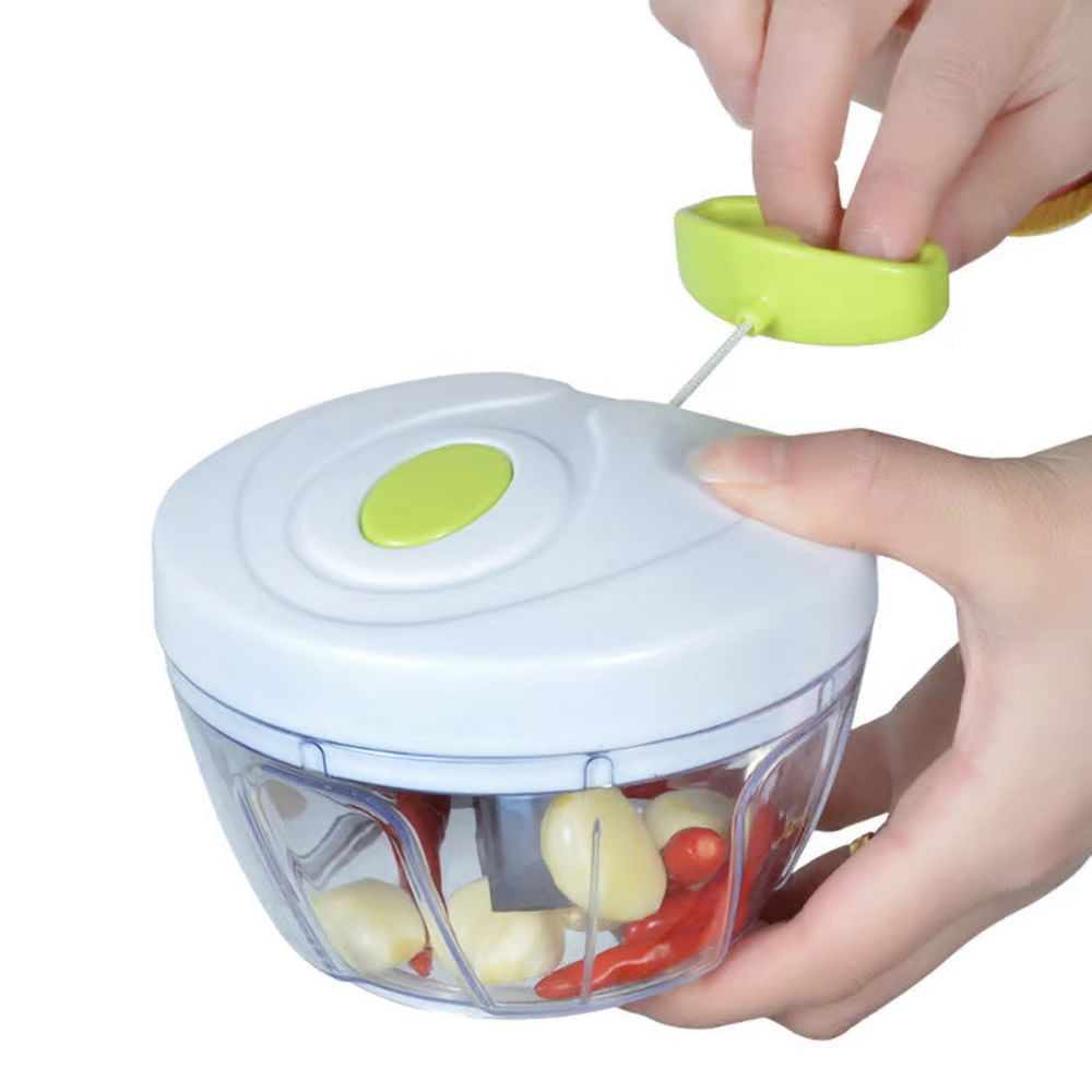Multiprocessador e Triturador de Alimentos Manual Keita com 3 Lâminas