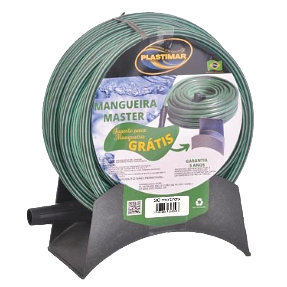 Kit de Mangueira Plastimar Master Celuz com Suporte Verde 30m