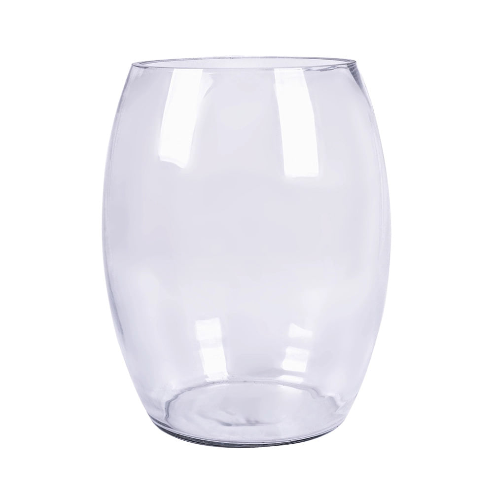 Vaso de Vidro Grillo Transparente 30cm