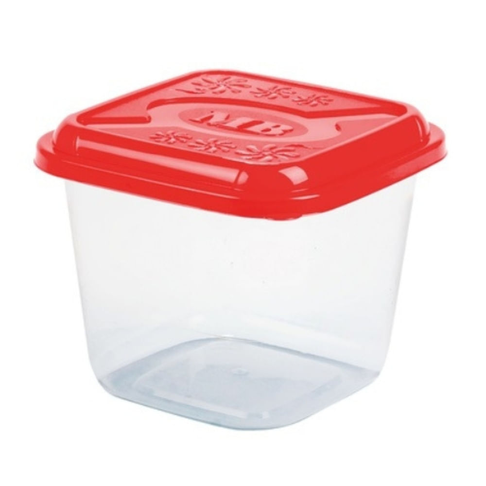 Pote Plástico Quadrado MB Everyday 1,3L - Item Sortido
