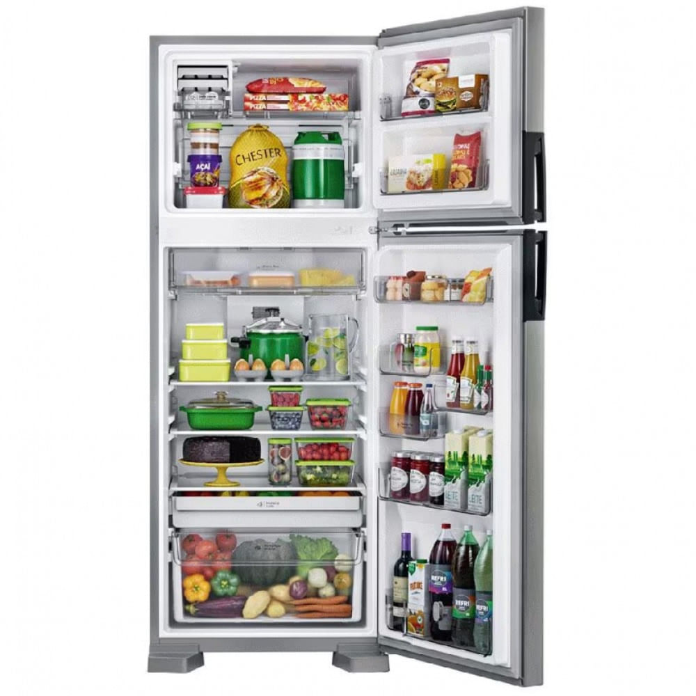 Geladeira Consul Frost Free CRM56FK Duplex com Espaço Flex e Painel Eletrônico Externo Inox 451 Litros Inox / 220V