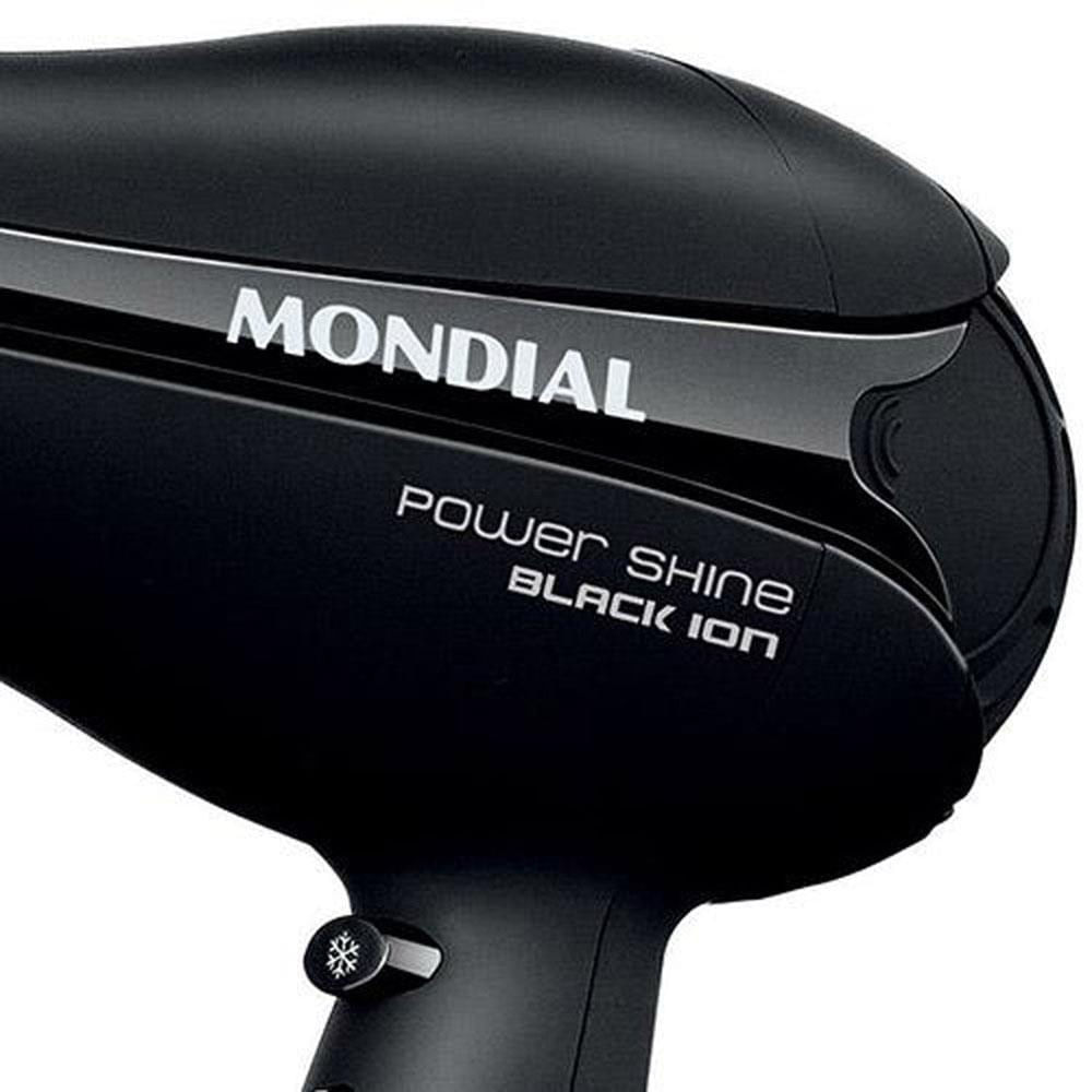 Secador de Cabelos Mondial Power Shine Black SC-13 2000W Preto / 220V