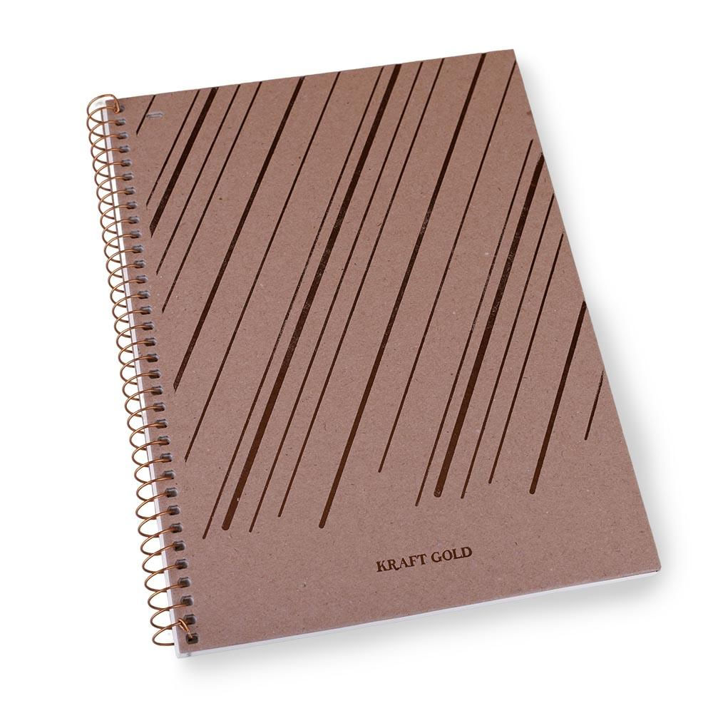 Caderno KraftGold 80 Folhas Jandaia 71397-23