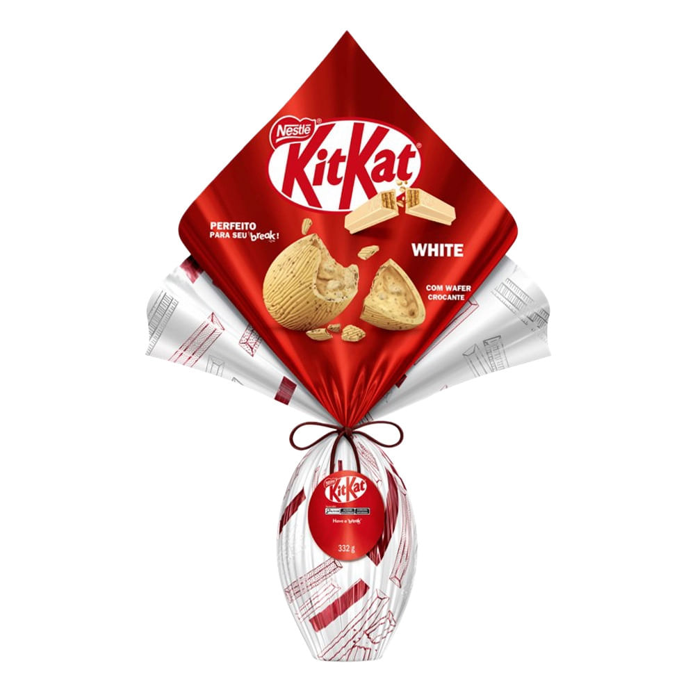 Ovo de Páscoa Nestlé Kit Kat Chocolate Branco 332g