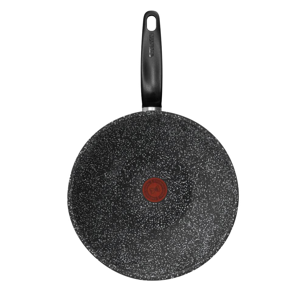 Frigideira Wok 28cm Antiaderente Stone Pro Rochedo Preto