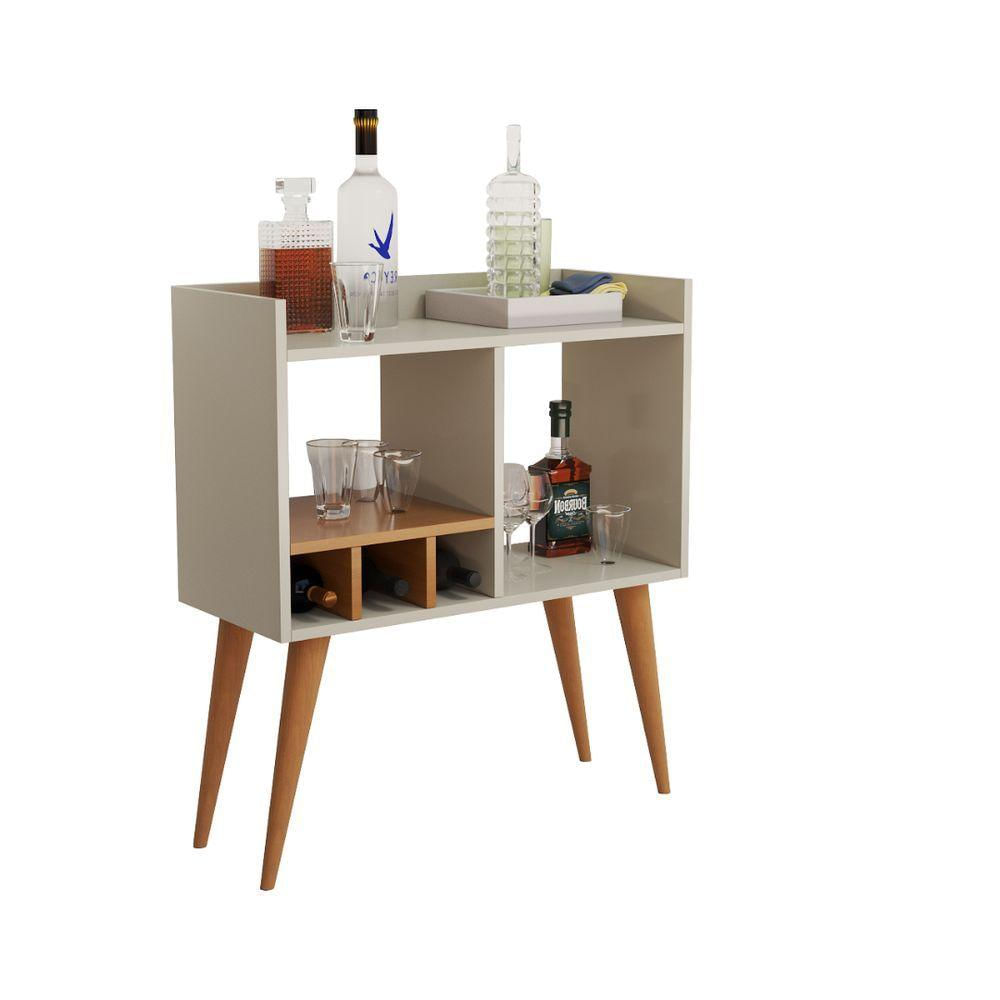 Aparador Estilo Minibar Resistente Sala De Estar Para Visitas Off White