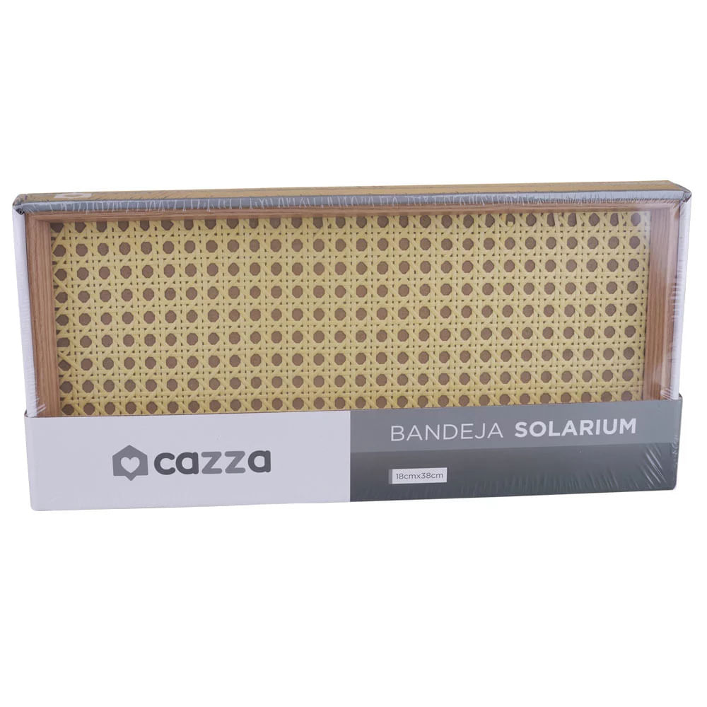 Bandeja Cazza Solarium em MDF 18x38cm