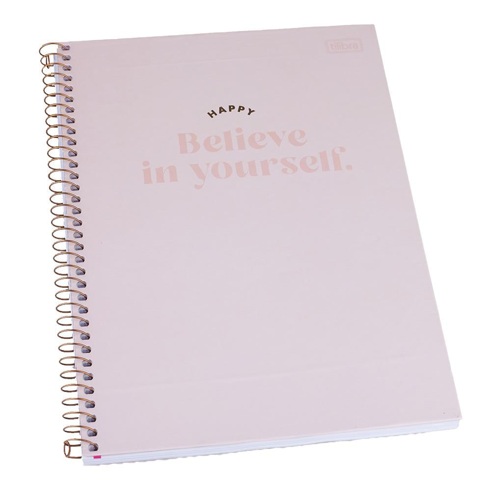 Caderno Universitário Happy 1 Matéria 80 Folhas Tilibra 305430