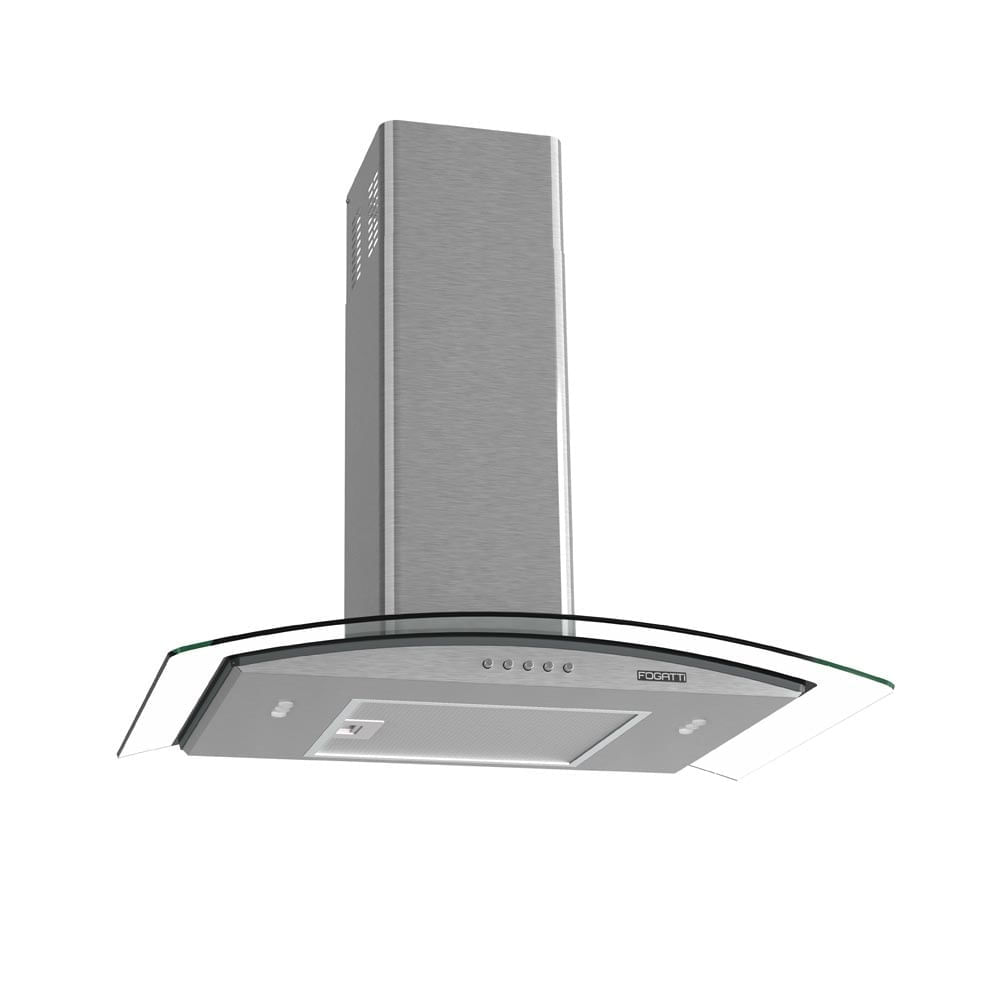 Coifa de Parede Fogatti 70 Cm Vidro Curvo Clean Kromanox – 127 Volts