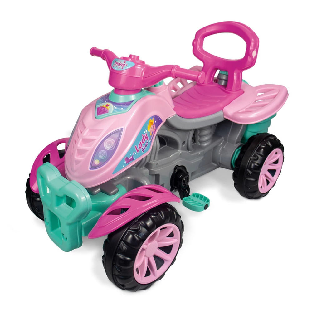 Quadriciclo Infantil Maral Lady Star com Pedal