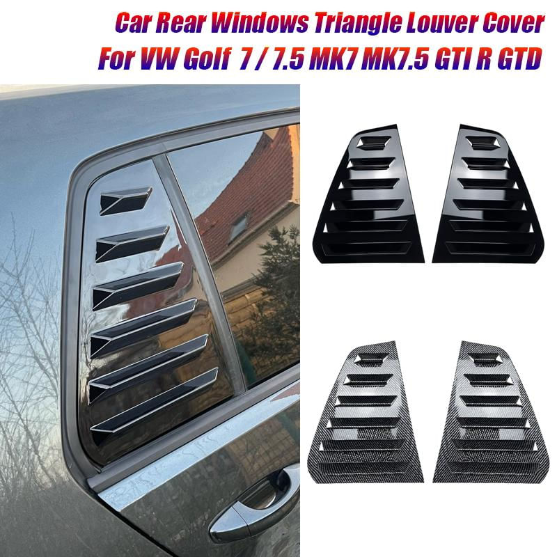 Acessórios para VW Golf 7 7.5 MK7 MK7.5 GTI R GTD 2013-2019 - Louver Ventos de Janela preto