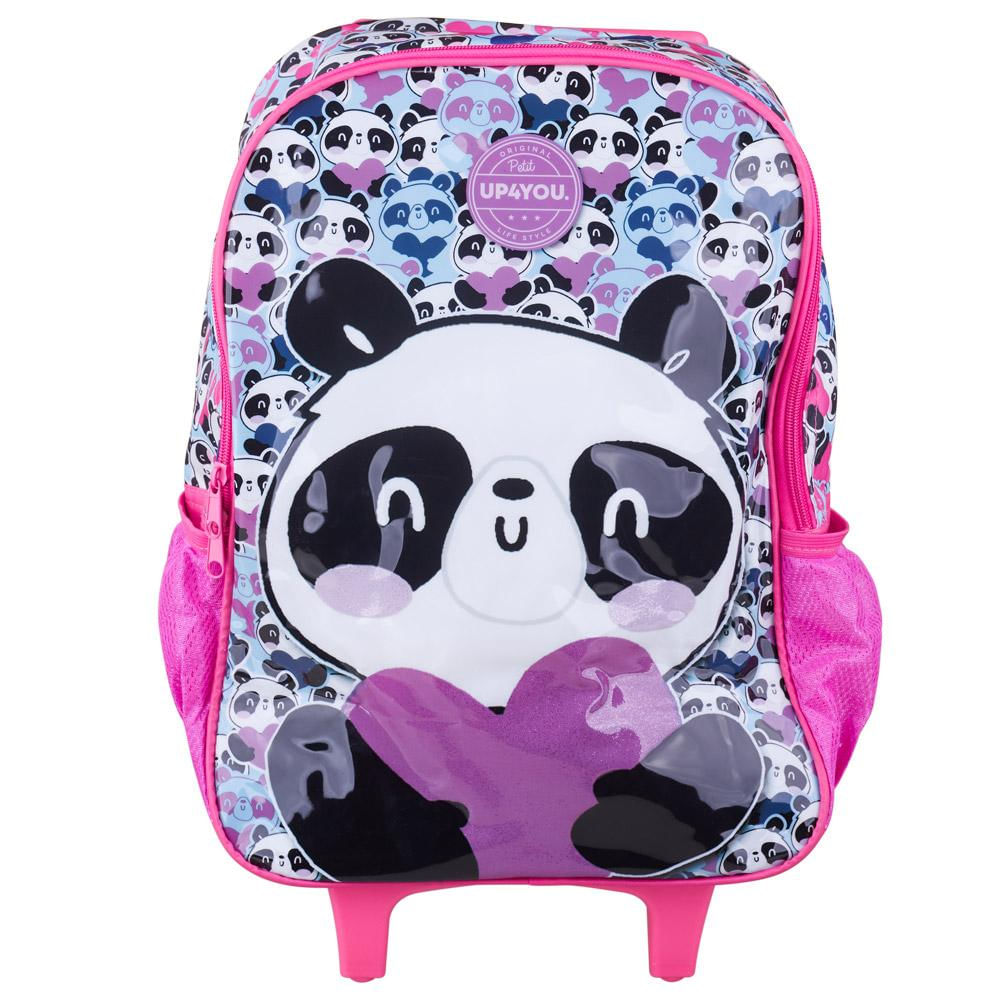 Mochila com Rodinhas Panda Luxcel IC37662