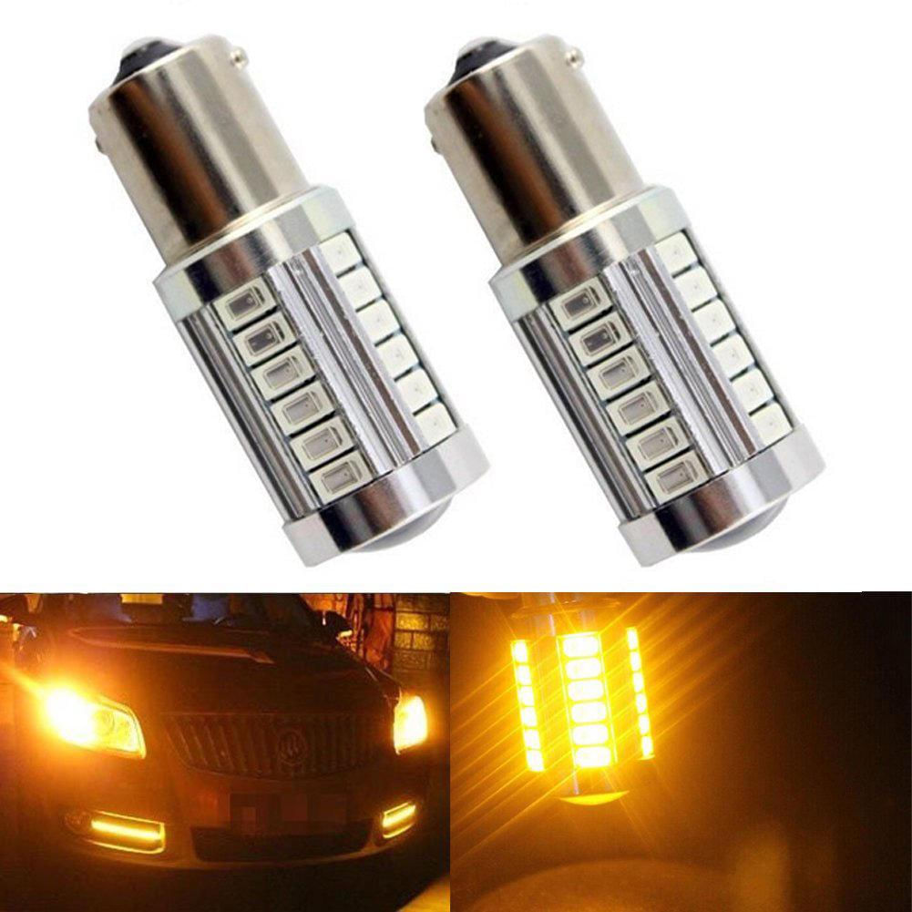 Lâmpada LED Automotiva P21W BA15S 1156 33 SMD 5630 para Luz de Freio 1 peça / amarelo