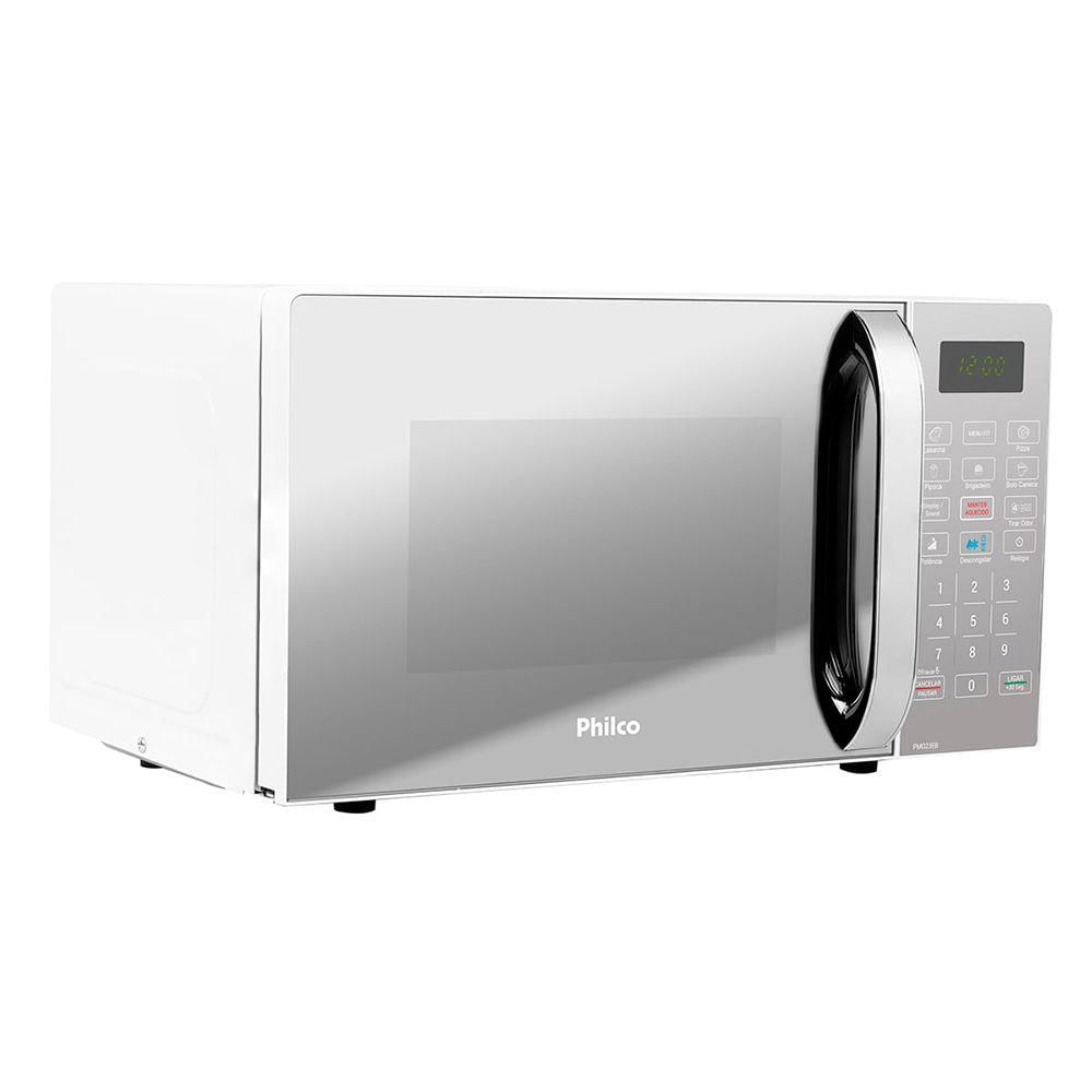 Micro-Ondas 20 Litros Philco Branco/Espelhado 127V PMO23EB 110V