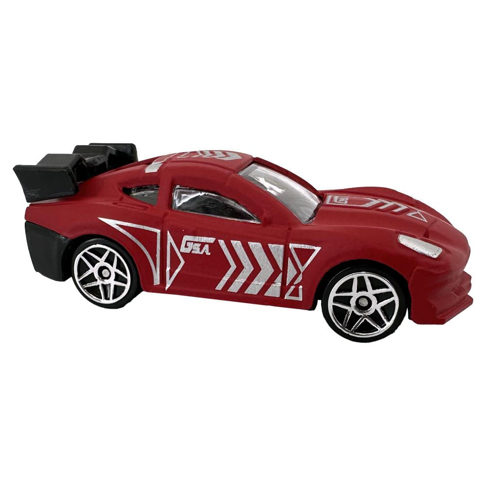 Mini Veículos Die Cast Garagem S.A.-Esportivo Vermelho Fosco