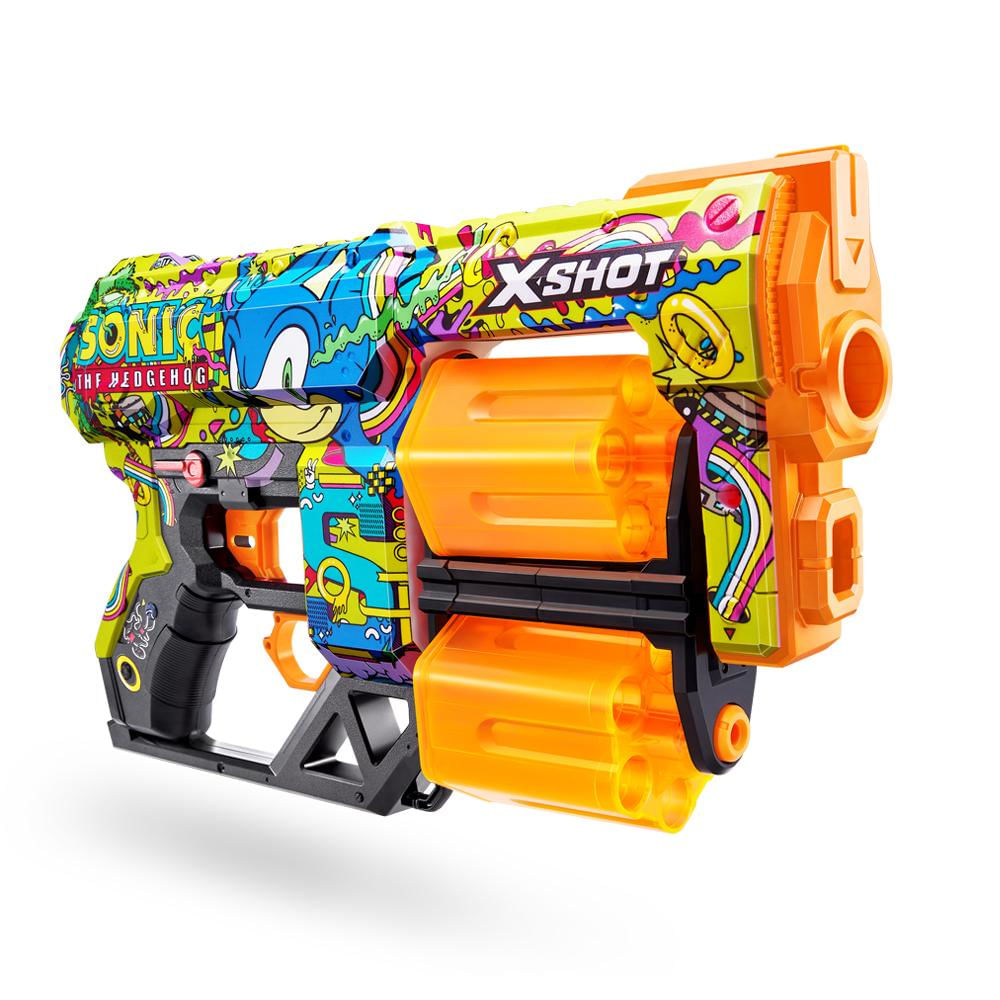 Lançador X-Shot Skin Dread Sonic c/ 12 dardos - Hyper Spike