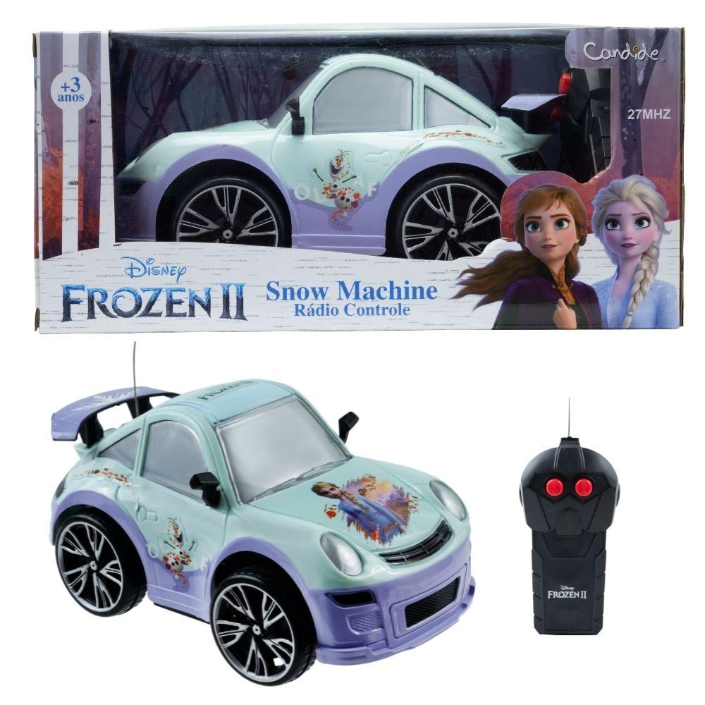 Kit Laptop Da Frozen + Veiculo Snow Machine Azul