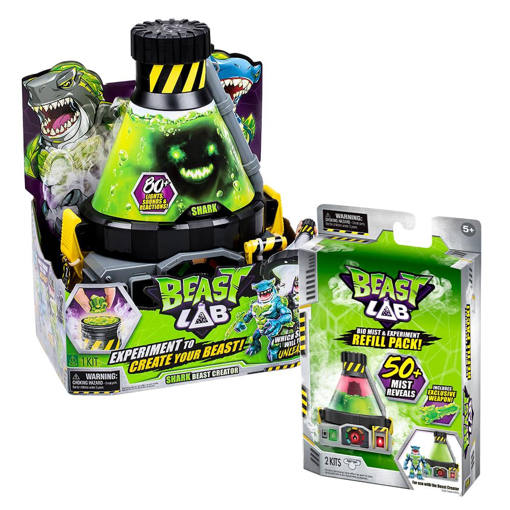 Kit Beast Lab - Criador de Tubarão Fera  (4730) + Beast Lab Refil (4731)