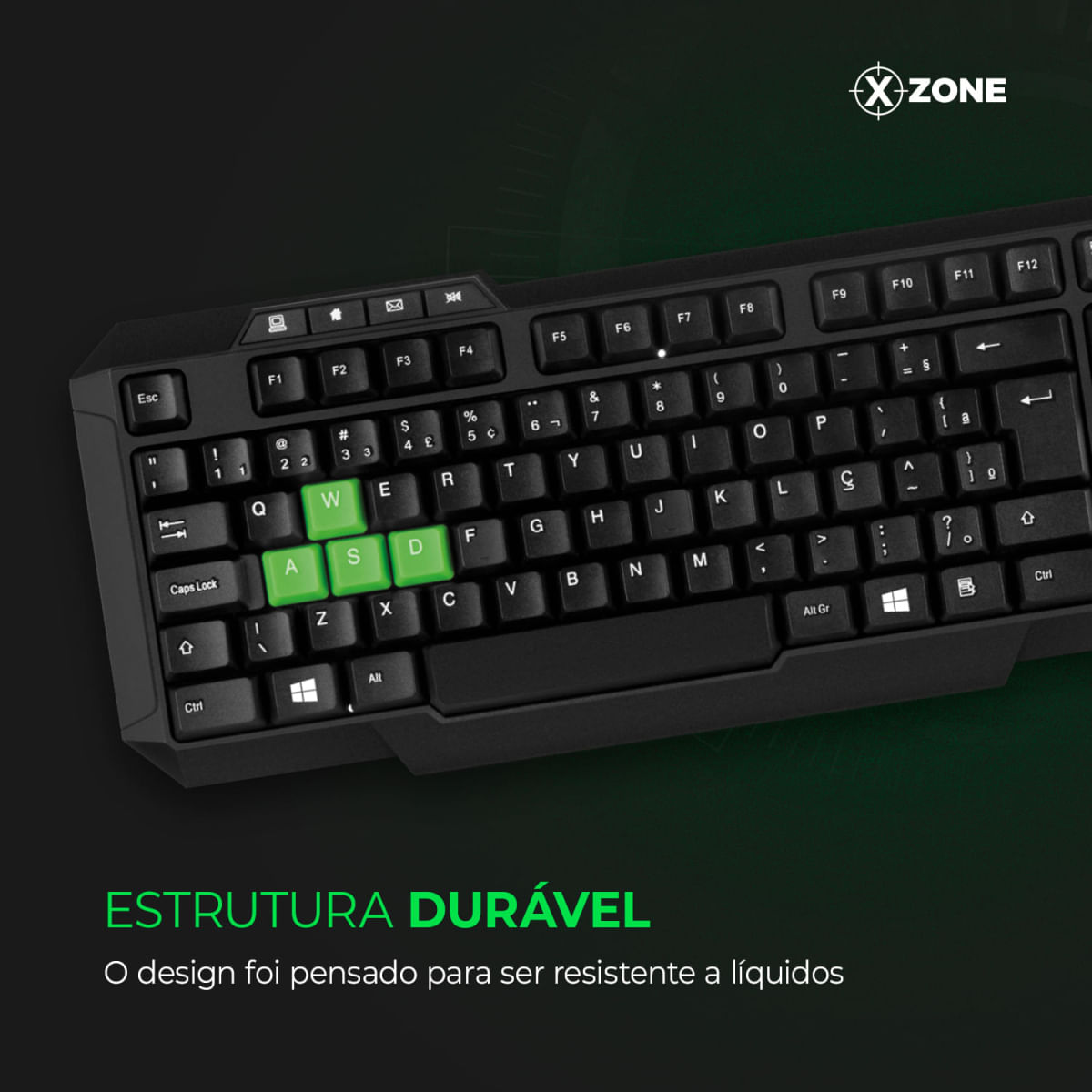 Teclado Gamer Standard Xzone GTB-01 TECLADO GTB-01 NA TECLADO GAMER BASICO