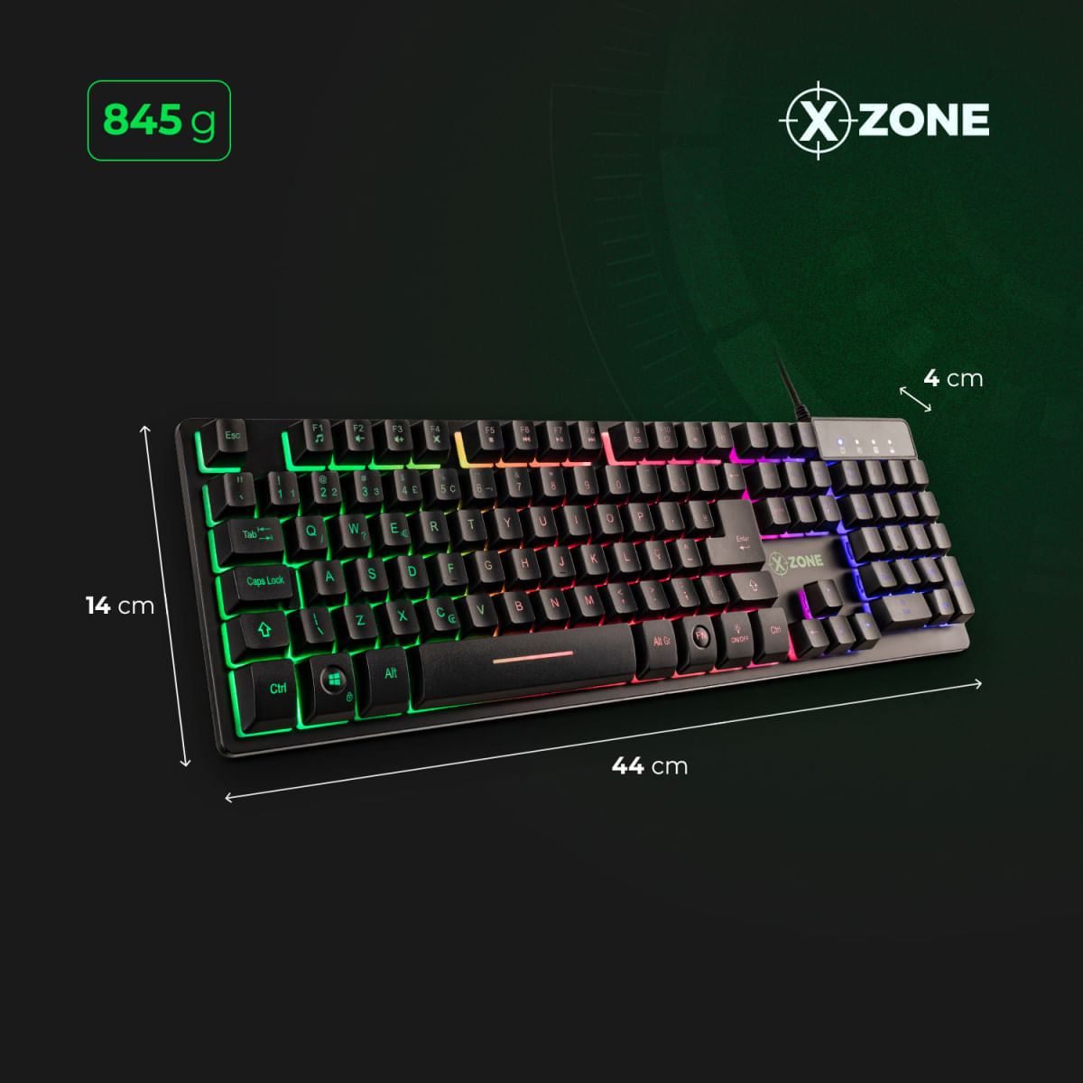 Teclado Gamer Semimecânico Xzone GTS-01 TECLADO GTS-01 NA TECLADO