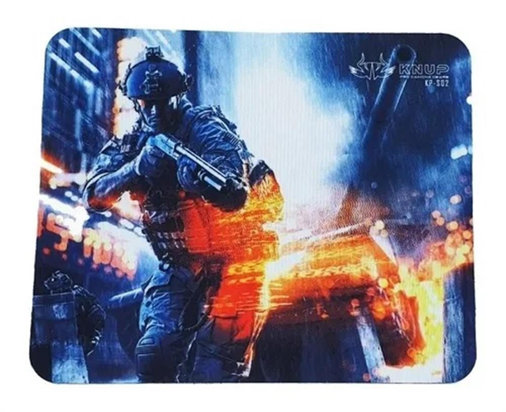 Mouse Pad Militar Termoplástico 220x180x2mm Knup - KP-S02
