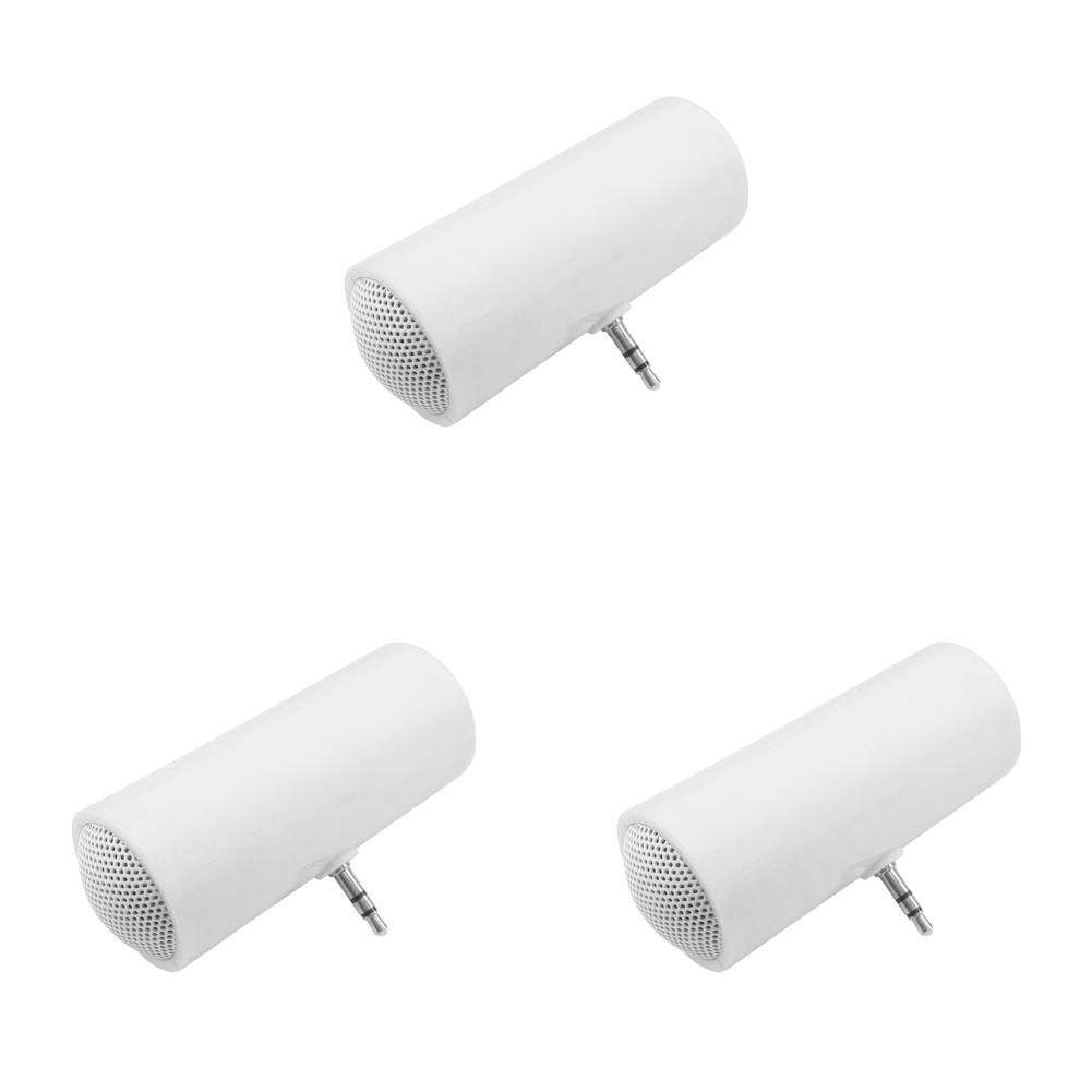 Mini Caixa de Som Portátil com Plugue de 3,5mm para Telefone e Tablet (Branca)