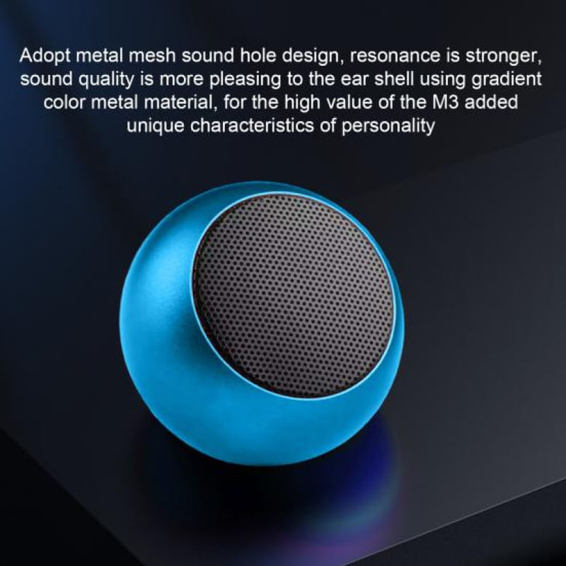 Caixa de Som Portátil Yousheng com Som Surround 360° e Bluetooth 5.0 preto