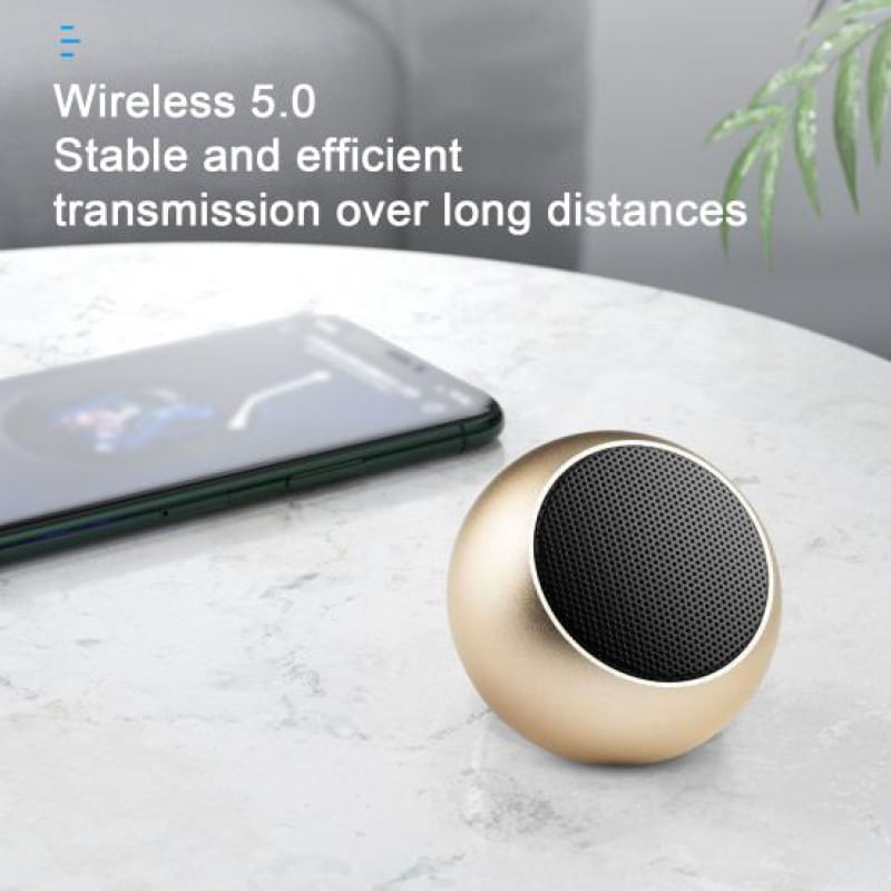 Caixa de Som Portátil Yousheng com Som Surround 360° e Bluetooth 5.0 preto