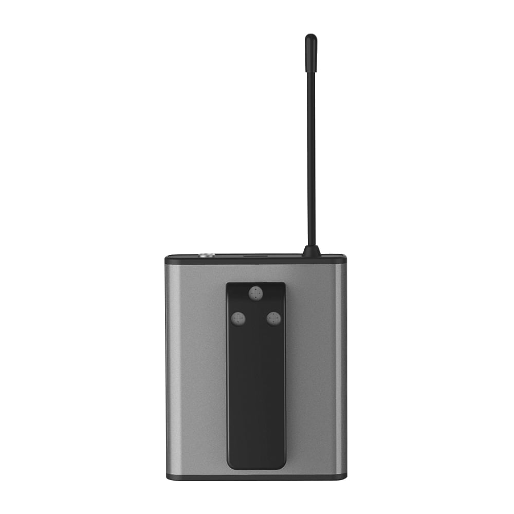 Sistema de Microfone Sem Fio com Transmissor e Receptor UHF - Telesin