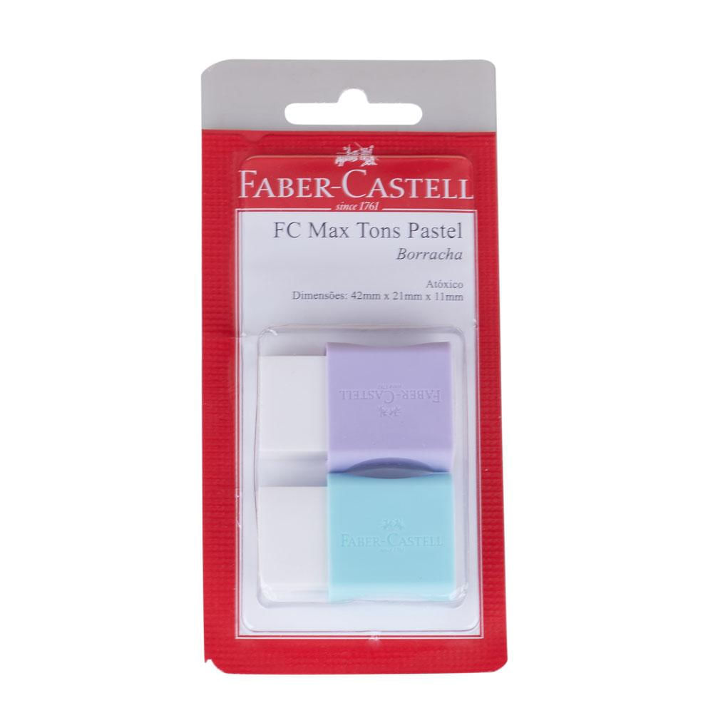 Borracha Max Tons Pastel Com 2  Faber Castell