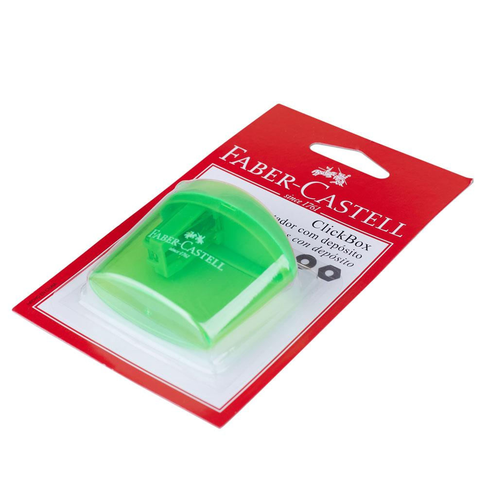 Apontador de Lápis com Depósito ClickBox Faber Castell
