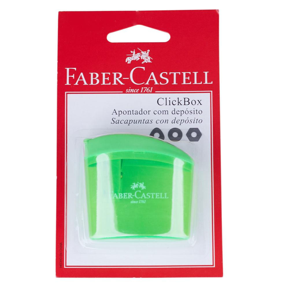 Apontador de Lápis com Depósito ClickBox Faber Castell