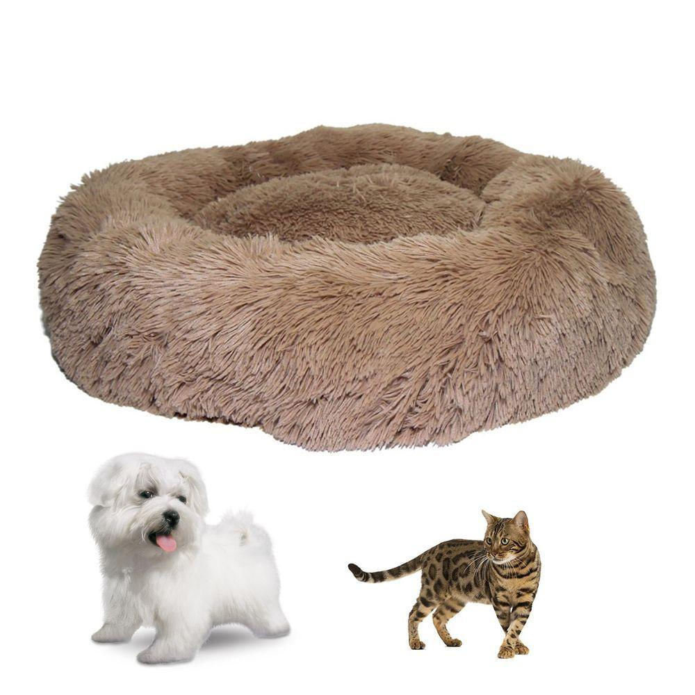 Cama Donut Cachorro Pet Gato Cao Nuvem 60cm Animal De Estimaçao Caminha Rosquinha Confortavel Petshop Casa Macio Resistente