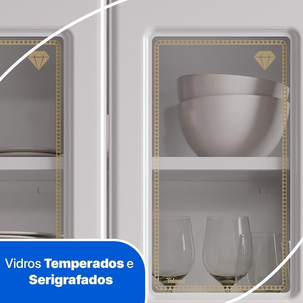 Cozinha De Aço Completa Telasul Diamante 4Pçs 5Vd Branco