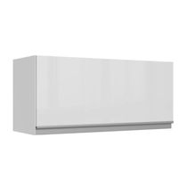 Armário Aéreo 100% Mdf 70 Cm 1 Porta Basculante Frente Branco Brilho Acordes Madesa Branco