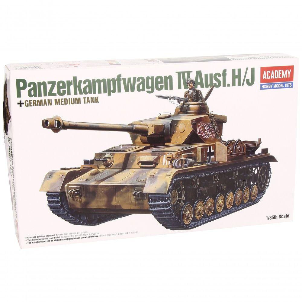 Academy Pz.kpfw.iv Ausf.h-j 1:35 Modelo Detalhado Com Decalques