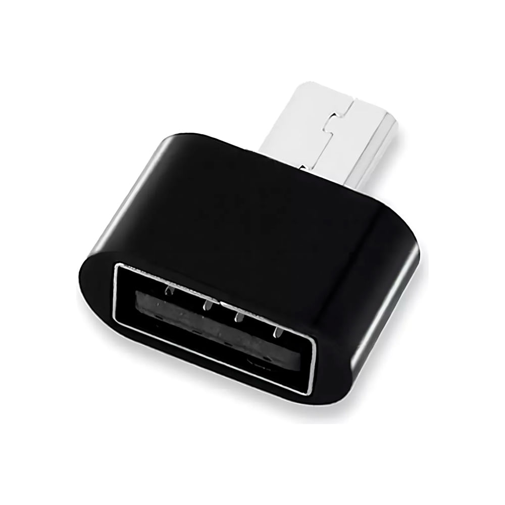 Adaptador OTG para micro USB V8 YHL-888 preto