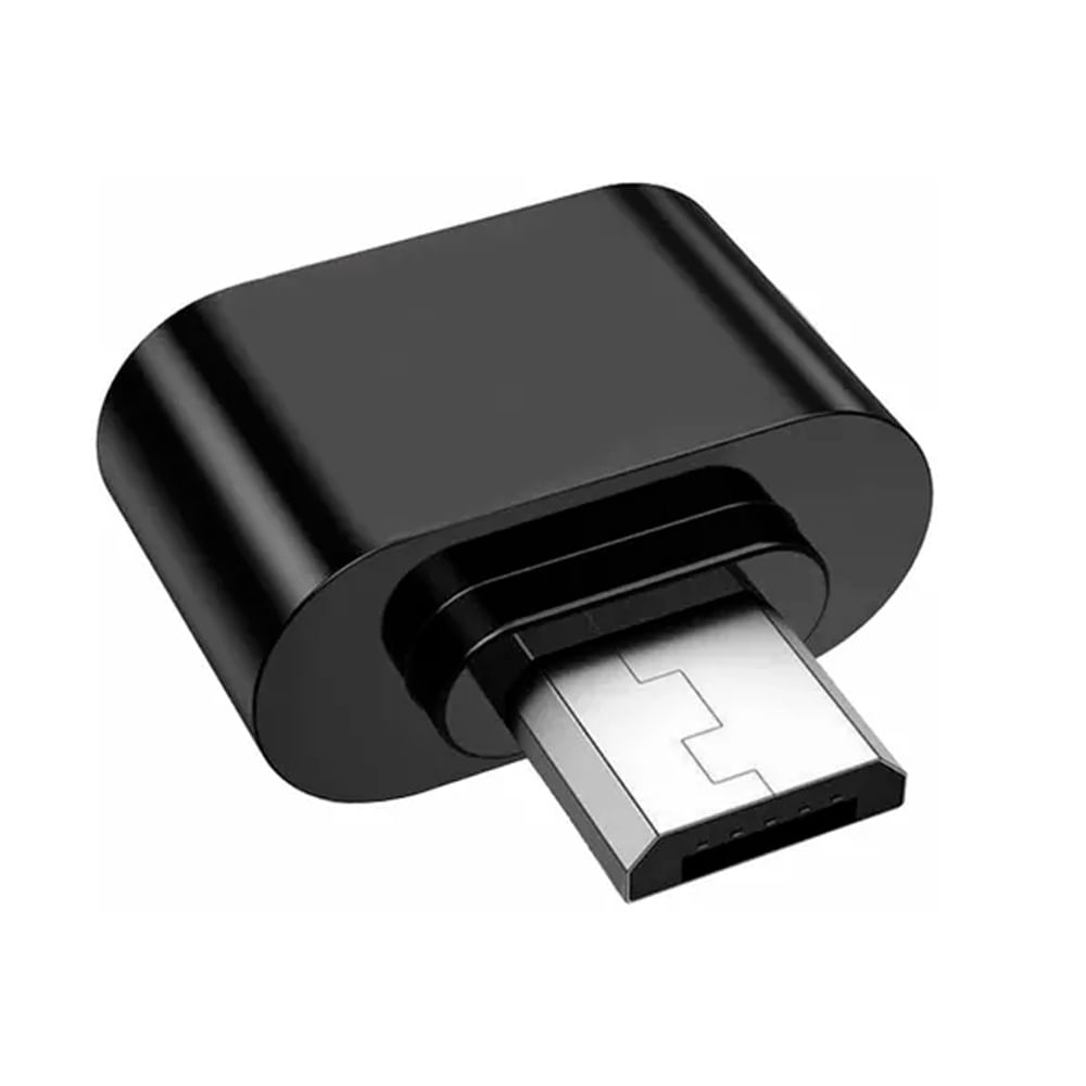 Adaptador OTG para micro USB V8 YHL-888 preto